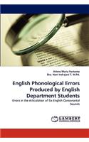 English Phonological Errors Produced by English Department Students