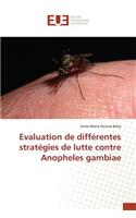 Evaluation de Différentes Stratégies de Lutte Contre Anopheles Gambiae