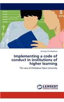 Implementing a Code of Conduct in Institutions of Higher Learning