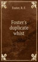 FOSTERS DUPLICATE WHIST
