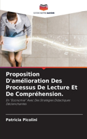 Proposition D'amélioration Des Processus De Lecture Et De Compréhension.