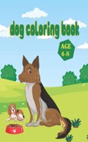 Dog Coloring Book Age 4-8