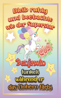 Bleib ruhig und beobachte wie Superstar Benjamin funkelt während sie das Einhorn färbt