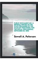 Public Document No. 3: Biennial Report of the State Treasurer of the State of Wisconsin, for the Fiscal Term Ending September 30, 1896