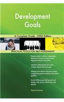 Development Goals A Complete Guide - 2020 Edition
