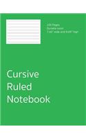 Cursive Ruled Notebook