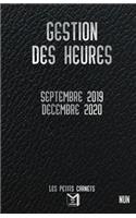 GESTION DES HEURES Septembre 2019 Décembre 2020