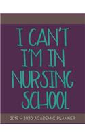 I Can't I'm In Nursing School