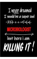 I Never Dreamed I Would Be a Super Cool Microbiologist But Here I Am Killing It!: It's Like Riding a Bike. Except the Bike Is on Fire. and You Are on Fire! Blank Line Journal