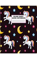 Blank Sheet Music Notebook