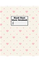 Blank Sheet Music Notebook