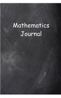 Mathematics Journal Chalkboard Design Lined Journal Pages: Graduation Theme Back To School Progress Journals Notebooks Diaries (Notebook, Diary, Blank Book)