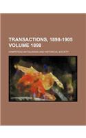 Transactions, 1898-1905 Volume 1898