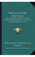 Encyclopedie Poetique