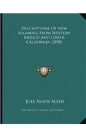 Descriptions Of New Mammals From Western Mexico And Lower California (1898)