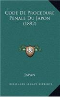 Code De Procedure Penale Du Japon (1892)