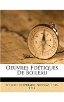Oeuvres Po Tiques de Boileau
