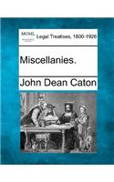 Miscellanies.