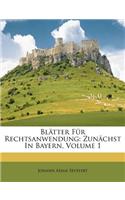 Blatter Fur Rechtsanwendung
