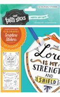 Psalm 28:7 Colorable Stickers