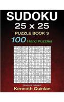 SUDOKU 25 x 25 Puzzle Book 3