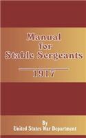 Manual for Stable Sergeants