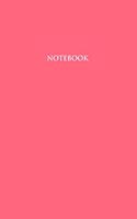 Notebook: College Wide Ruled Notebook - Medium (6 x 9) inches) - 110 Numbered Pages - Pink Softcover