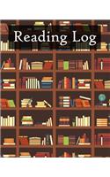 Reading Log: Perfect Gifts for Young Book Lovers / Reading Journal A reading journal with spacious record pages Child-friendly Layout Bookshelf Pattern (Reading 