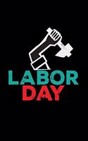Labor day: 6x9 Labor day - dotgrid - dot grid paper - notebook - notes