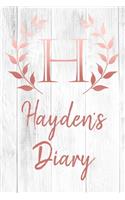 Hayden's Diary