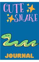 Cute Snake Journal: Notebook, Adorable Gift For Reptiles Owners, Perfect For School Notes Or For Everyday Use, Lined Pages