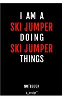 Notebook for Ski Jumpers / Ski Jumper: awesome handy Note Book [120 blank lined ruled pages]