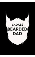 Badass Bearded Dad: 110 Game Sheets - Four in a Row Fun Blank Games - Soft Cover Book for Kids for Traveling & Summer Vacations - Mini Game - Clever Kids - 110 Lined pa