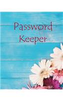 password keeper: Password keeper book, 7.5x9.25" 110 pages, 2 entries per page of password organizer, journal, big column to write all necessary in one place.