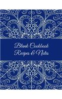 Blank Cookbook Recipes & Notes: Art Mandala Design, 8.5" X 11" Blank Recipe Journal, Blank Cookbooks to Write In, Empty Fill in Cookbook, Gifts for Chefs, Foodies, Cooking