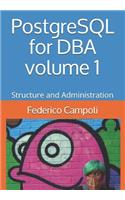 PostgreSQL for DBA Volume 1