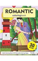 Romantic Coloring Book: 30 Coloring Pages of Romantic Designs in Coloring Book for Adults (Vol 1)