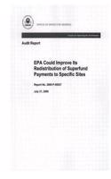 EPA Could Improve Its Redistribution of Superfund Payments to Specific Sites