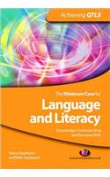 Minimum Core for Language and Literacy: Knowledge, Understanding and Personal Skills