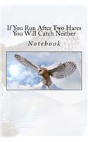 If You Run After Two Hares You Will Catch Neither: Notebook