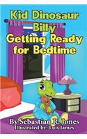 Kid Dinosaur Billy Getting Ready for Bedtime