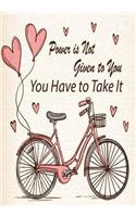 Power Is Not Given to You - You Have to Take It: Quote Journal for Girls Notebook Composition Book Inspirational Quotes Lined Notebook (7"x10") Large (Volume 2)