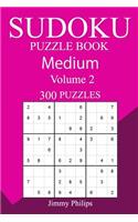 300 Medium Sudoku Puzzle Book