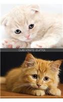 Cute Kittens Journal: 150-page Diary With Adorable and Cute Cat Pictures [6 x 9 Inches]
