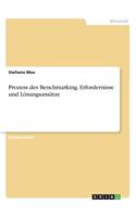 Prozess des Benchmarking. Erfordernisse und Lösungsansätze: (German)
