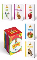 Early Learning My First Picture Book - 5 set Pack - birds, wild animals, fruits, vegetables, farm & pet animals