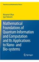 Mathematical Foundations of Quantum Information and Computation and Its Applications to Nano- and Bio-systems: (Theoretical and Mathematical Physics)