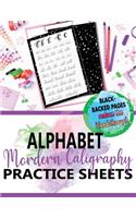 Modern Calligraphy Alphabet Practice Sheets: Calligraphy Lettering Workbook Teaching Cursive Handwriting Art