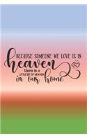 Because Someone We Love Is In Heaven, There Is A Little Bit Of Heaven In Our Home
