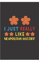 I Just Really Like Neapolitan Mastiff: Dog Training Logbook For Peoples Who Loves Their Neapolitan Mastiff Dog